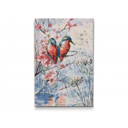 Diamond Painting - Birds on a Twig