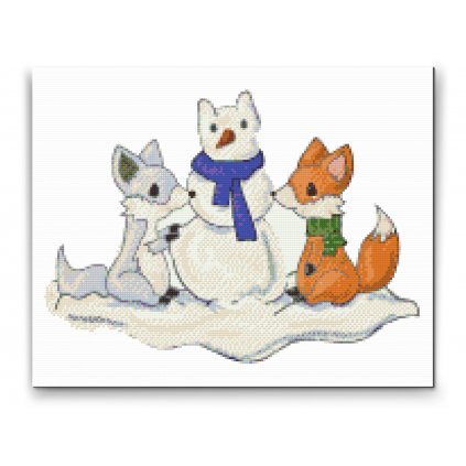Diamond Painting - Fox and Snowman
