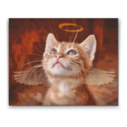 Diamond Painting - Angel Cat
