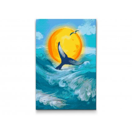 Diamond Painting - Whale at Sunset
