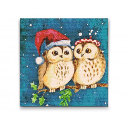 Diamond Painting - Christmas Owls