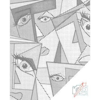 Dotting points - Abstract Faces 2