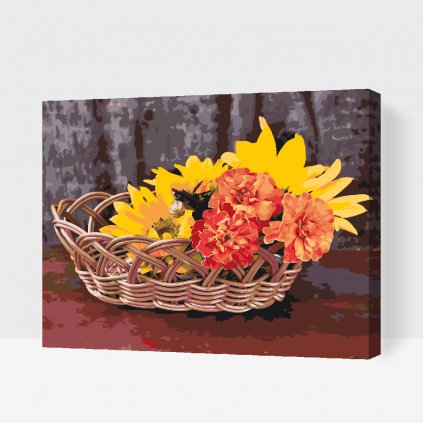 Paint by Number - Basket with Flowers
