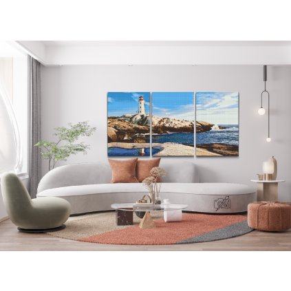 Diamond Painting - Lighthouse in the bay (set of 3)