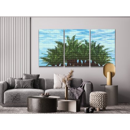 Diamond Painting - Caribbean palm trees (set of 3)
