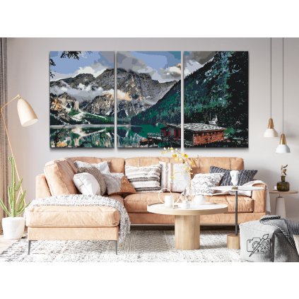 Paint by Number - Mountain Cabin (set of 3)
