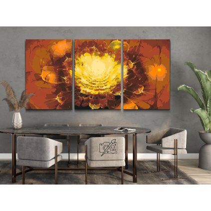 Paint by Number - Golden Flower (set of 3)