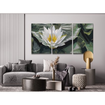 Paint by Number - Lotus Flower, Symbol of Wisdom (set of 3)