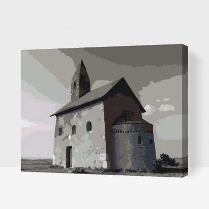 Malování podle čísel - Dražďovský kostel, Nitra