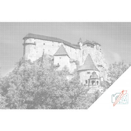 Tečkování - Oravský hrad
