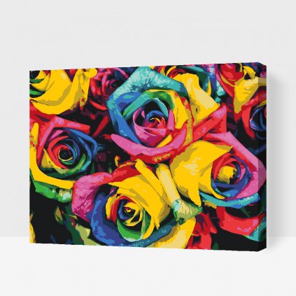 Paint by Number - Colorful Roses