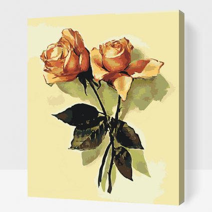 Paint by Number - Vintage Rose 2
