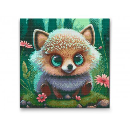 Diamond Painting - Green-eyed hedgehog