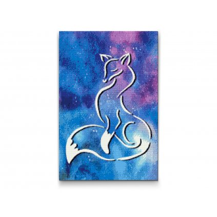 Diamond Painting - Fox with a cosmic background