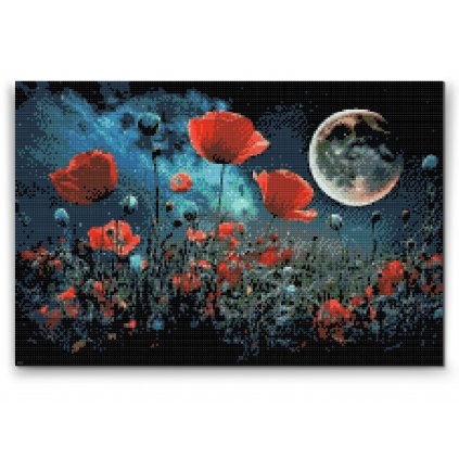 Diamond Painting - Poppies in the Moonlight