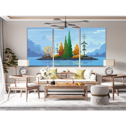 Diamond Painting - Tiny Island (set of 3)