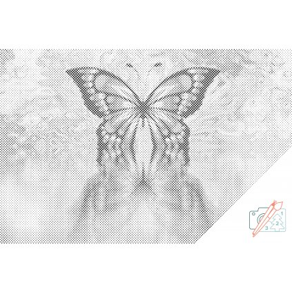 Dotting points - Butterfly reflection
