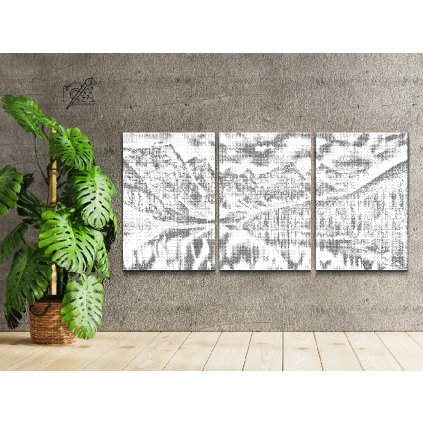 Dotting points - A Lake in the Canadian Rockies (set of 3)