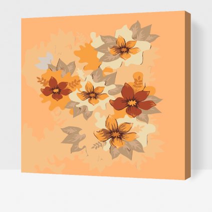 Paint by Number - Orange Flowers 