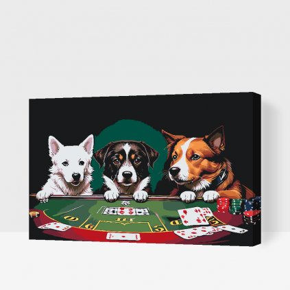 Paint by Number - Dog Poker