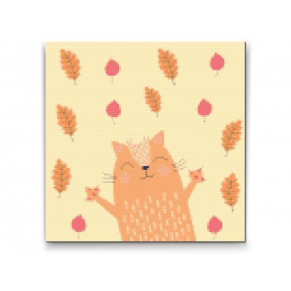 Diamond Painting - Autumn kitten