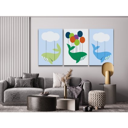Paint by Number - Whales (set of 3)