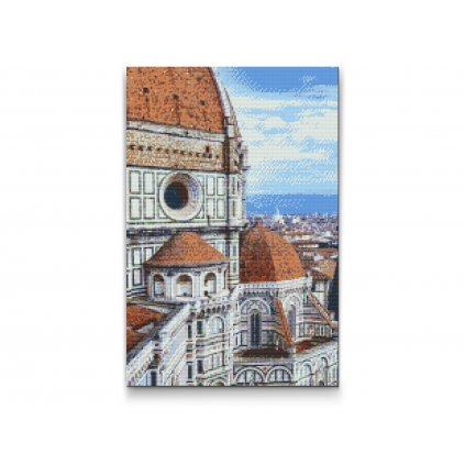 Diamond Painting - A view up close of the Florence cathedral