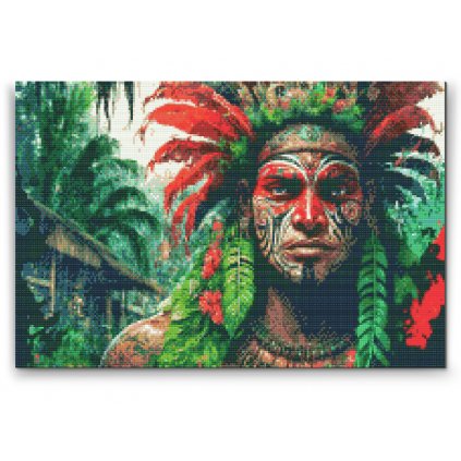 Diamantové malování - Indián