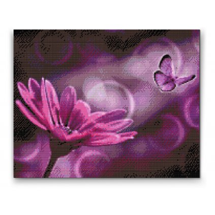 Diamond Painting - Butterfly and Gerbera
