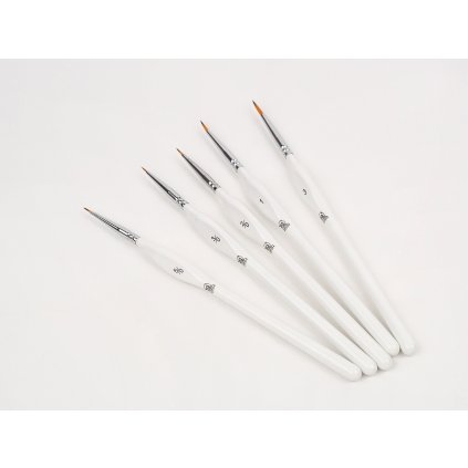3795 paint brushes set white 5 pcs