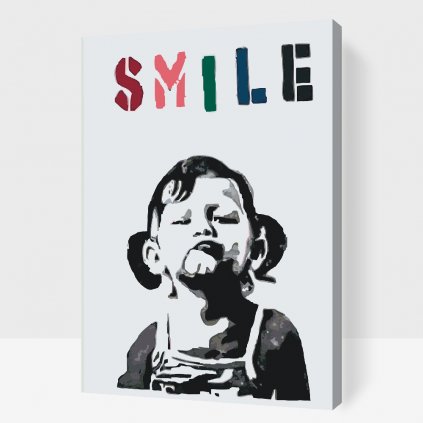 Paint by Number - Banksy - Smile