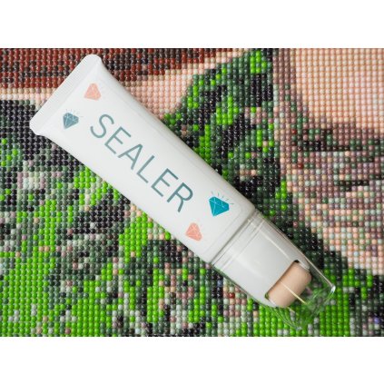 Diamond painting varnish with applicator