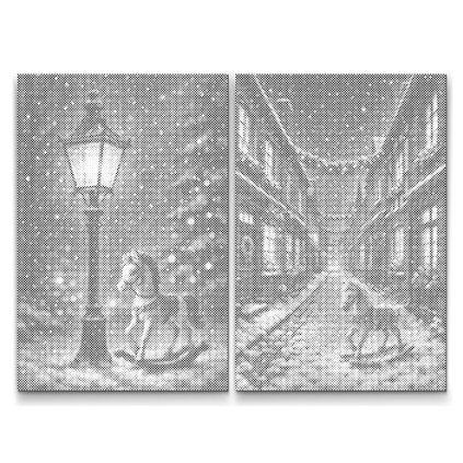 Dotting_Points_Rocking_Horses_set_of_2_canvases_M7