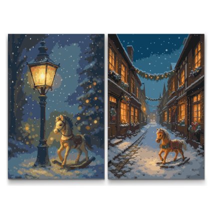 Painting_by_Numbers_Rocking_Horses_set_of_2_canvases_M7