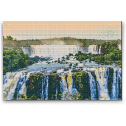 Diamond Painting - Waterfall in the middle of the Jungle