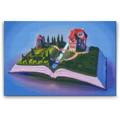 Diamond Painting - Windmill on the Book