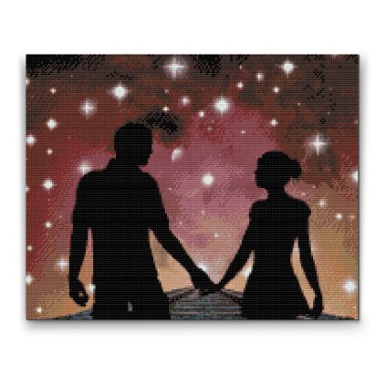 Diamond Painting - Couple on the Rails