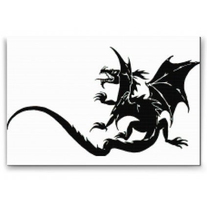 Diamond Painting - B/W Dragon