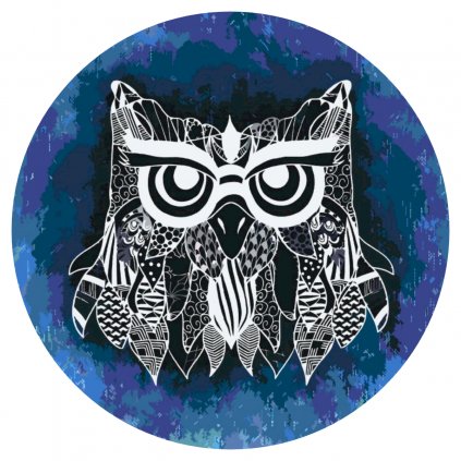 Paint by Number - Illustration of an Owl