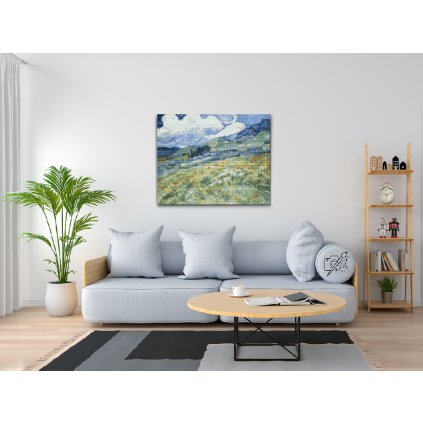 Diamond Painting - Vincent van Gogh - Wheat Field with Mountains