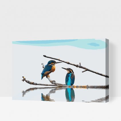 Paint by Number - Kingfisher by the Water