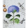 Paint by Number - Hortensia and dragonflies