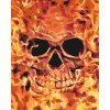 Paint by Number - Skull on Fire