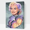Malování podle čísel - Marilyn Monroe s motýlem