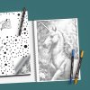 Dotting book - Creatures of the enchanted forest (Variant 3 colours (black, blue, gold))