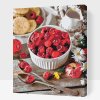 Paint by Number - Raspberries in Bowl