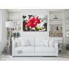 Diamond Painting - Red Flower in a Gray Background