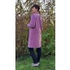 Dámský flaušový kabát PAVLA fialový