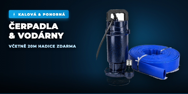 Kalová a ponorná čerpadla s hadicí zdarma