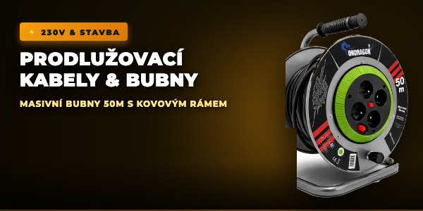 Prodlužovací kabely a bubny 230V